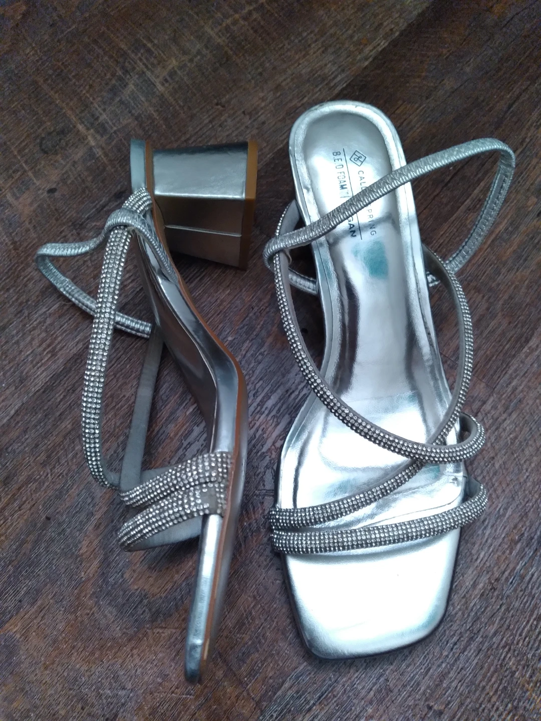 Call It Spring Silver Rhinestone Heels - photo 3