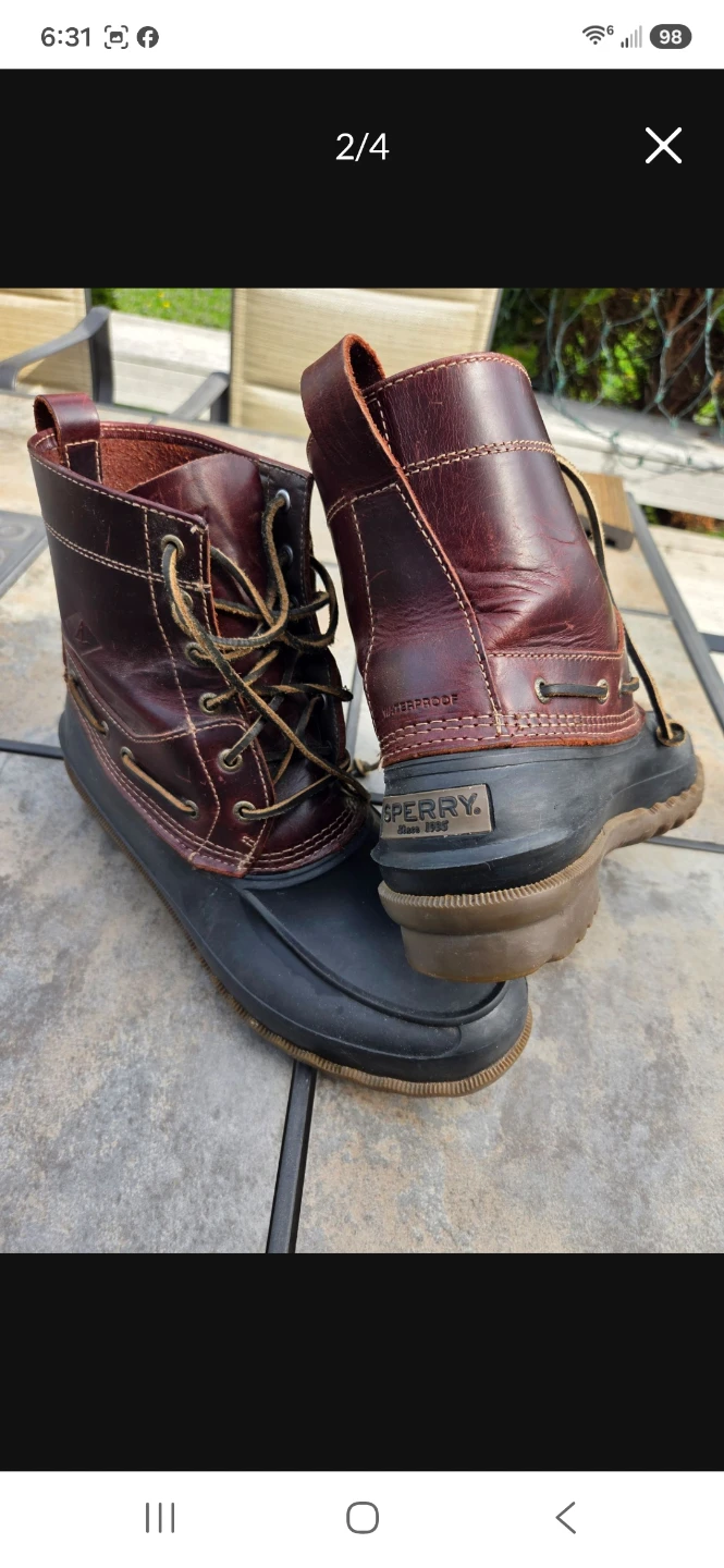 Sperry Men's Waterproof Duck Boots Size 12M - photo 2