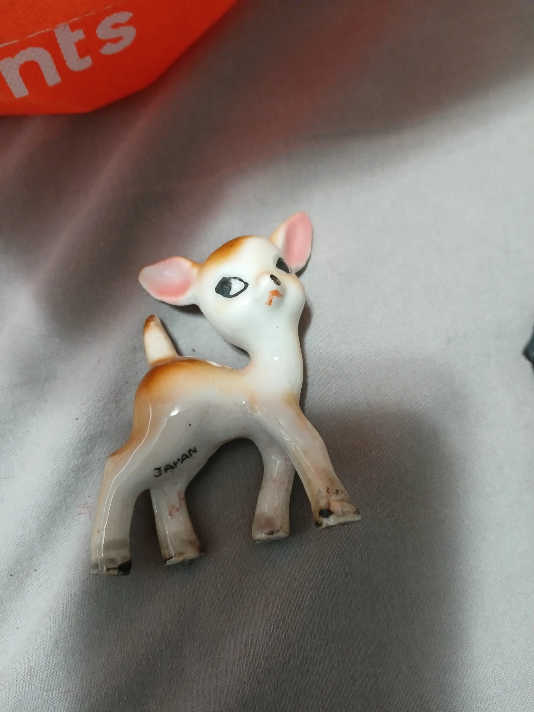 Vintage Ceramic Fawn Figurine