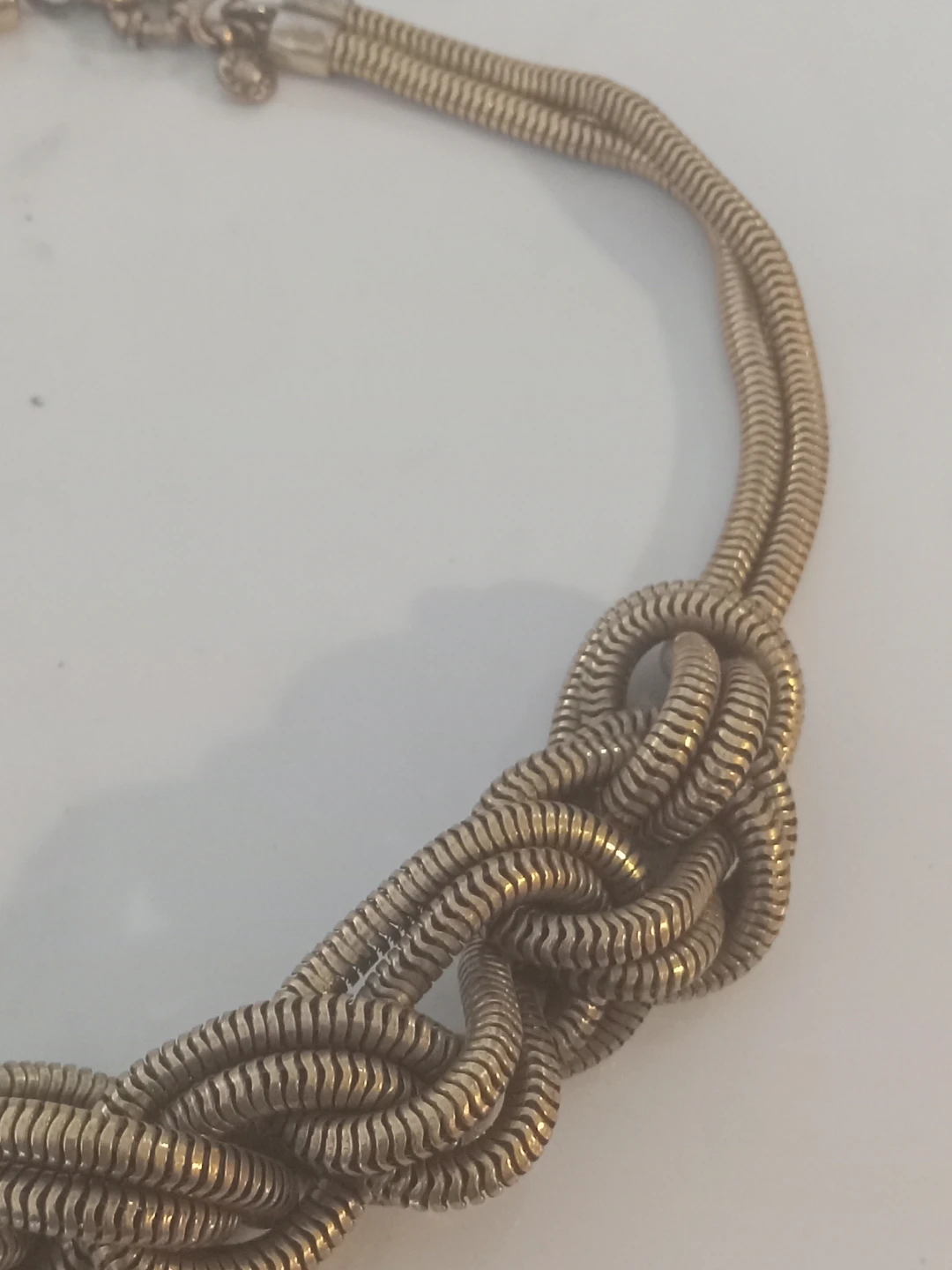 J.Crew Gold Tone Braided Chain Necklace - photo 3