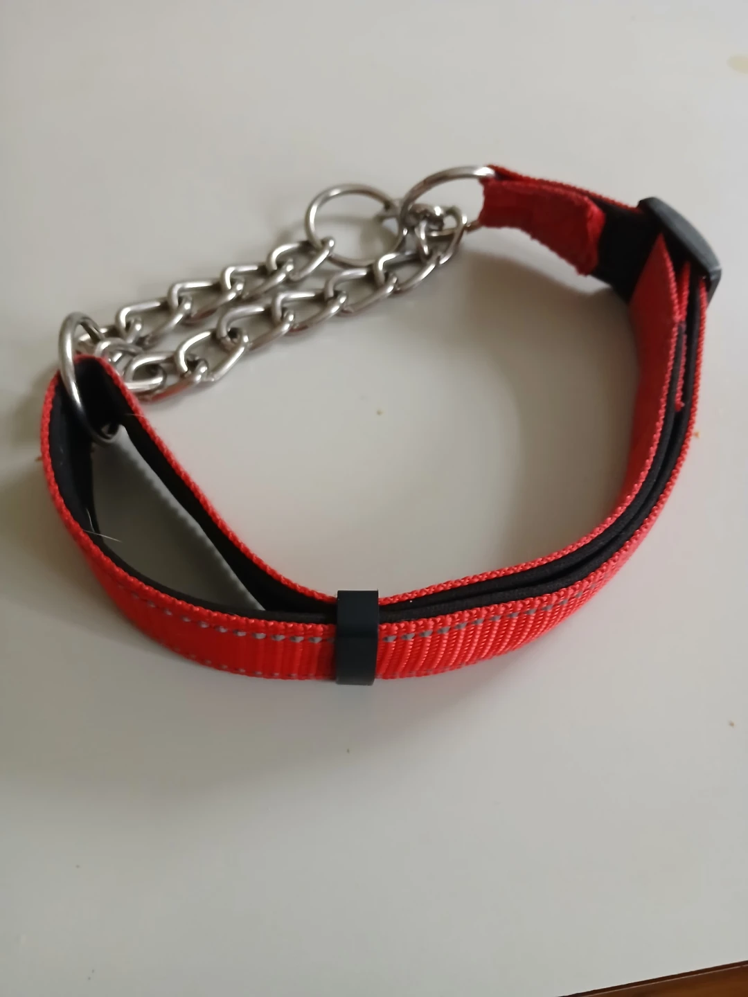 Red Nylon Dog Martingale Collar