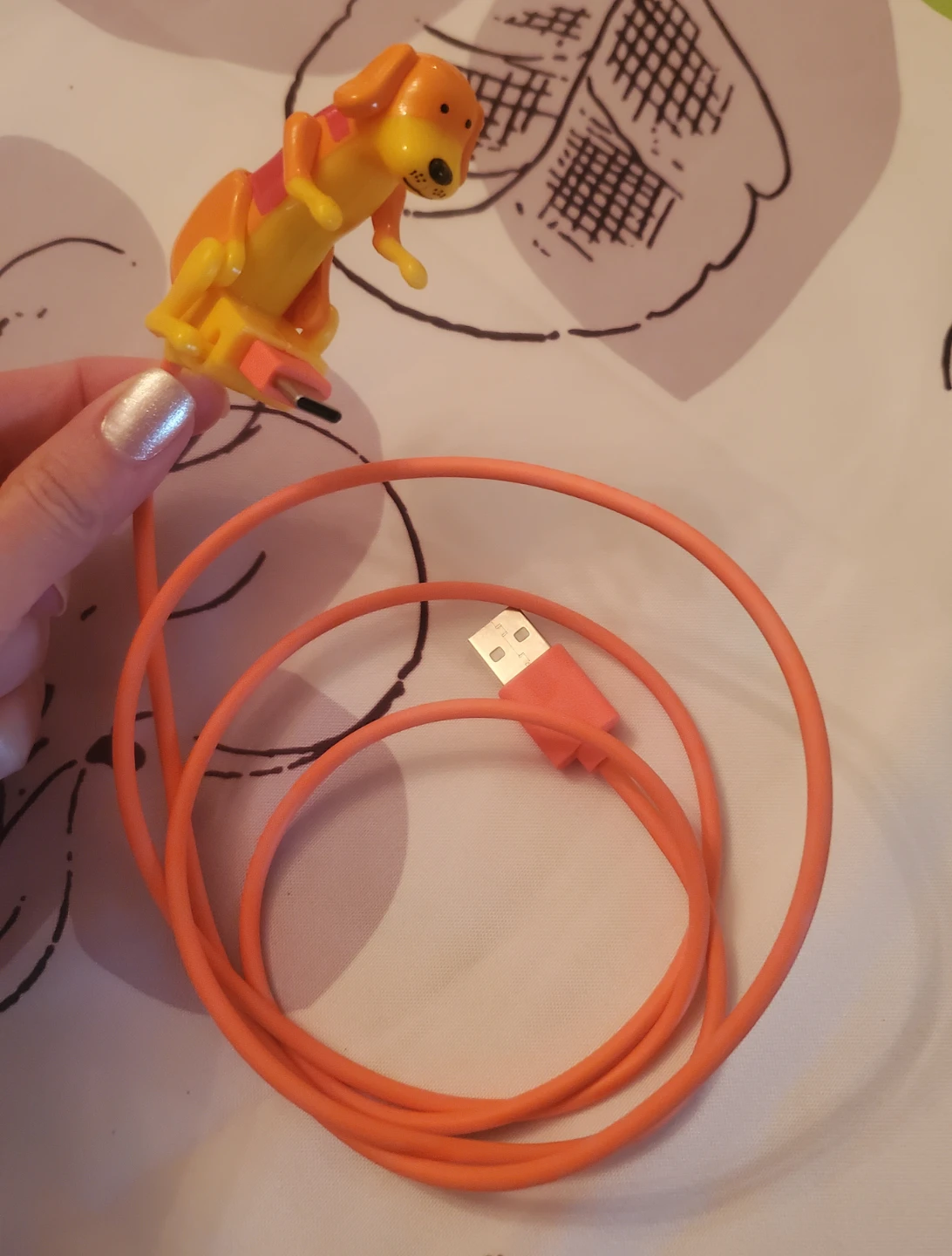 USB-C Charging Cable with Dog Character - photo 2