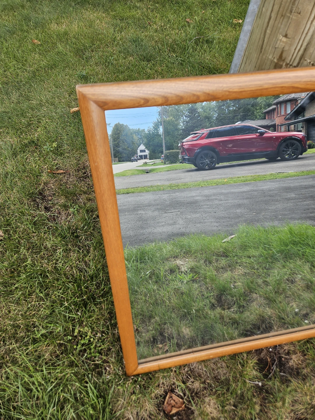 Wooden Framed Wall Mirror - photo 4