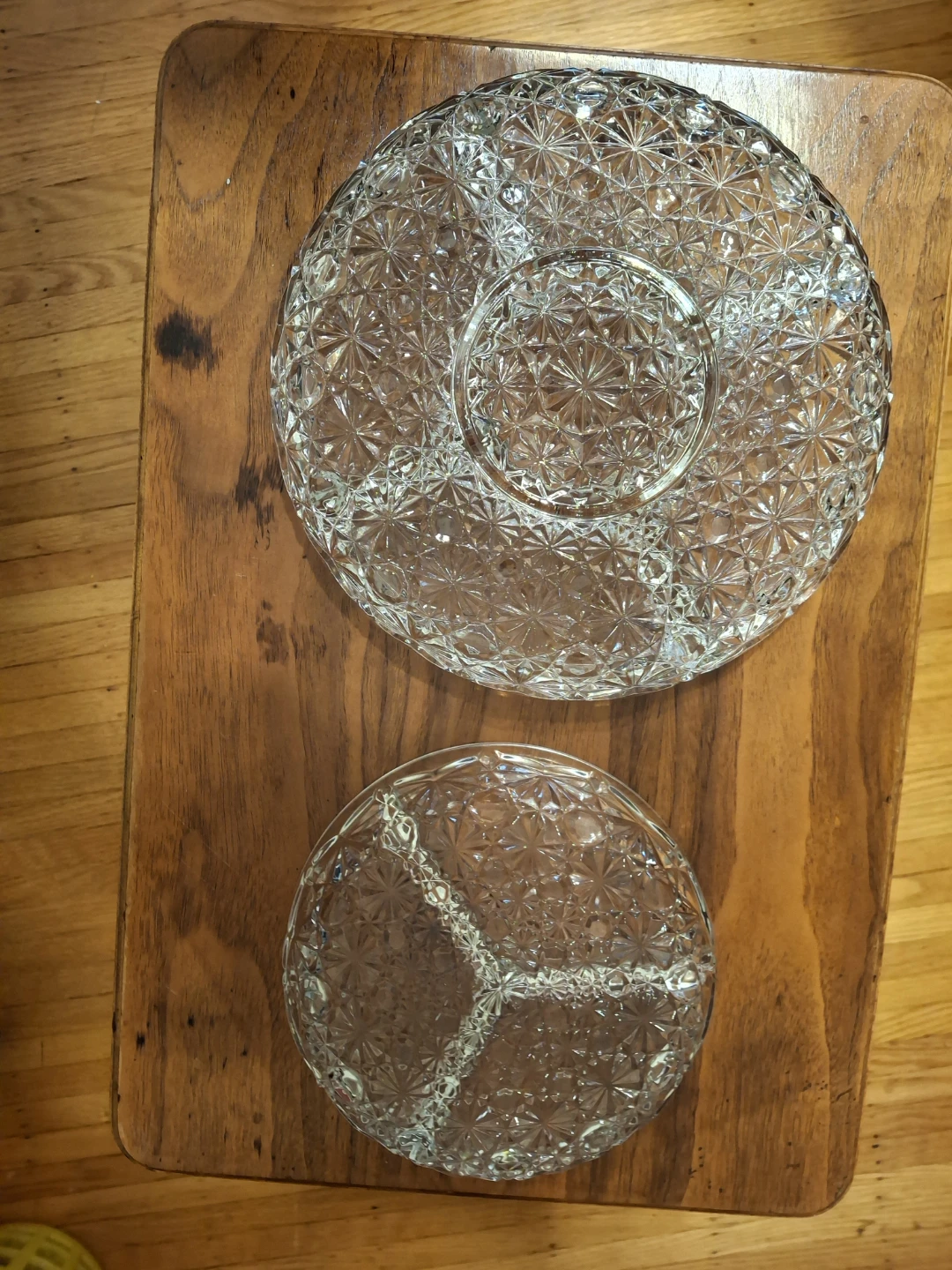 Vintage Pressed Glass Serving Dishes - photo 3