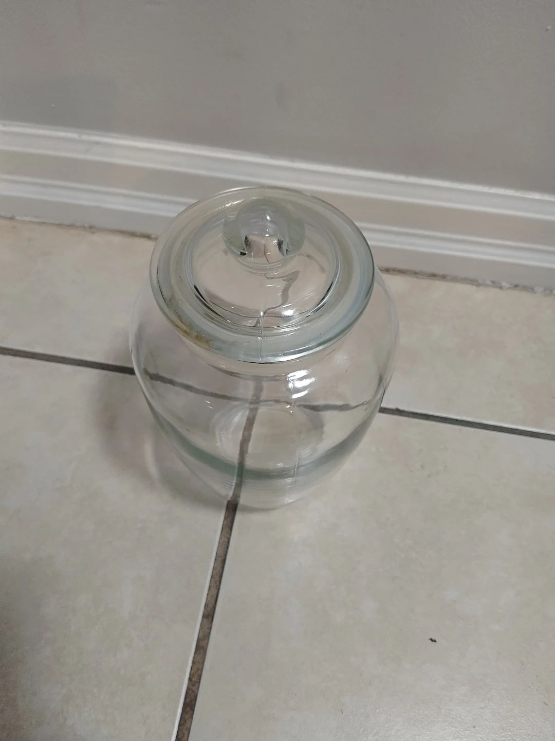 Vintage Glass Jar / Candy Jar with Lid - photo 3