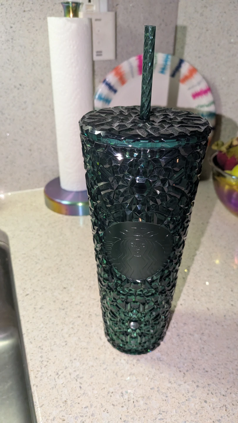 Starbucks Studded Cold Cup Tumbler Dark Green