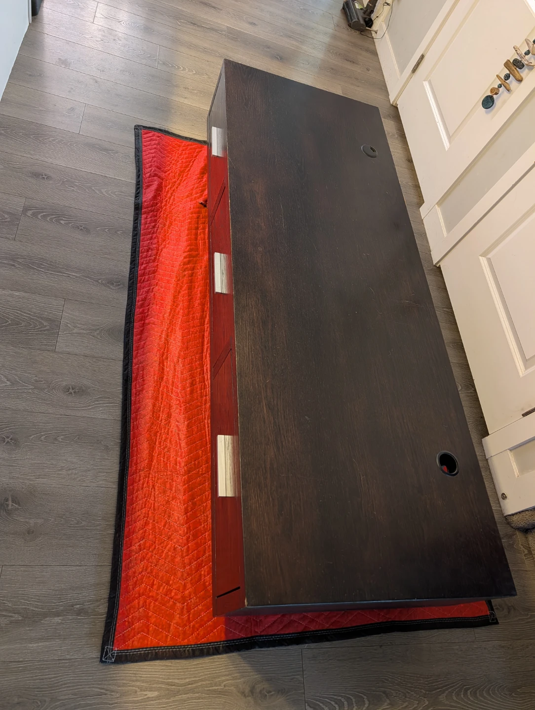 Dark Brown Media Console TV Stand