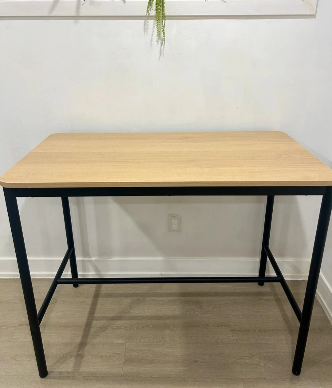 IKEA TOMMARYD Bar-Height Table – Natural Wood & Black - photo 2