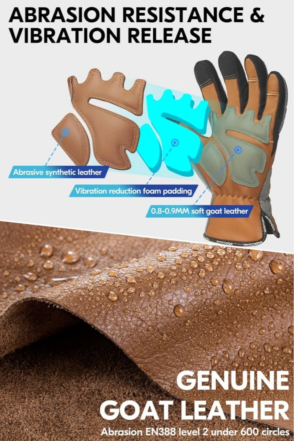 Vgo  Winter Work Gloves,L - photo 4