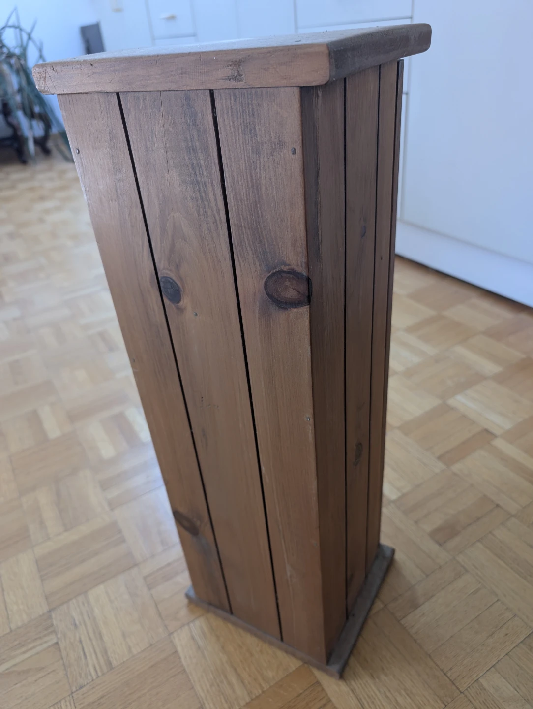 Rustic Wood Toilet Paper Holder Cabinet - photo 3