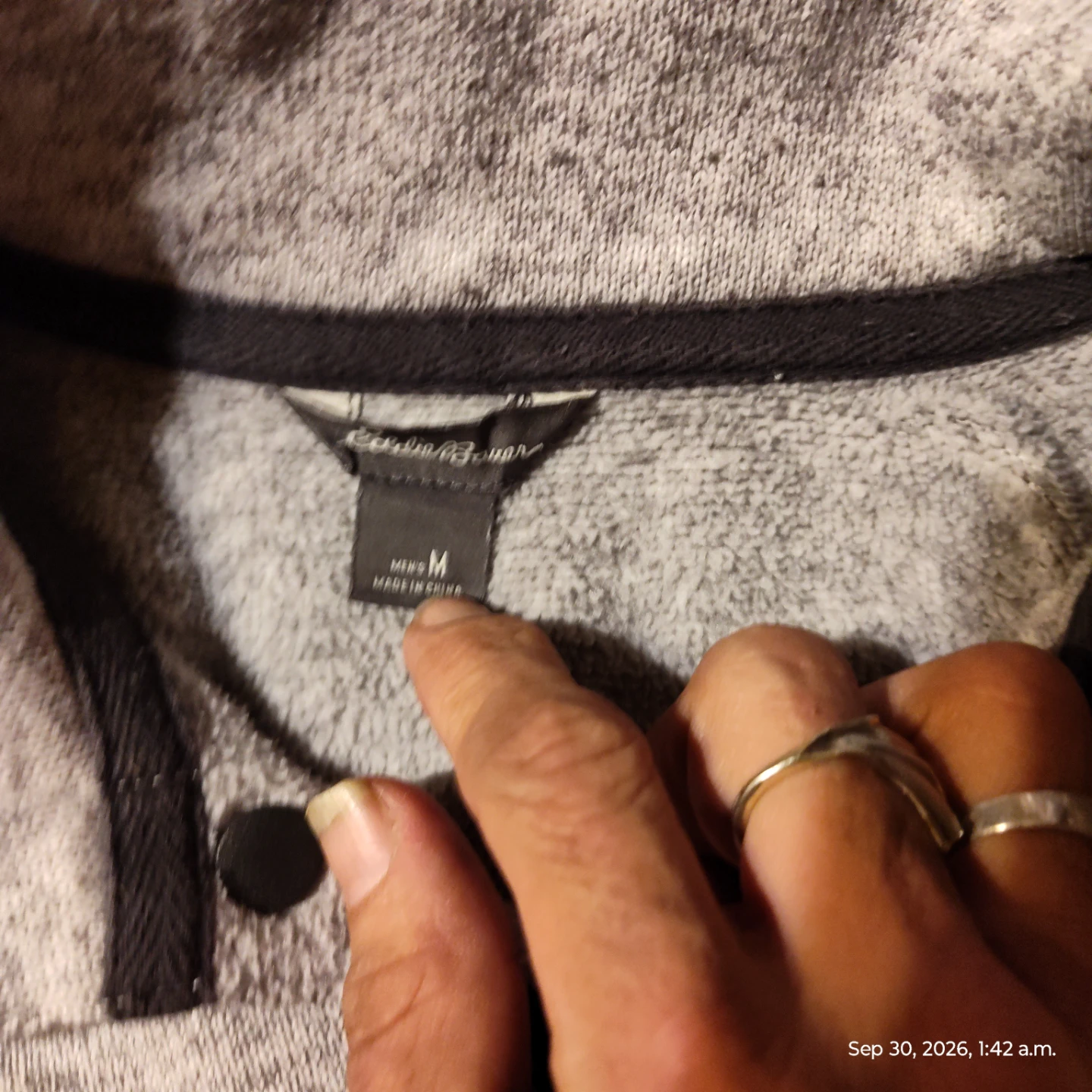 Eddie Bauer Men's Grey Pullover Sweater - photo 2