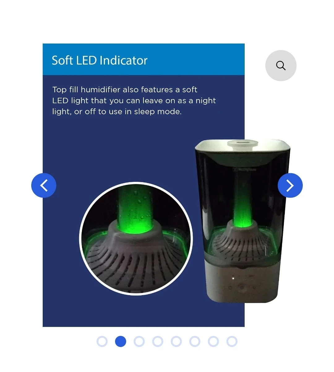 Westinghouse 4.5L Top Fill Ultrasonic Humidifier - photo 2