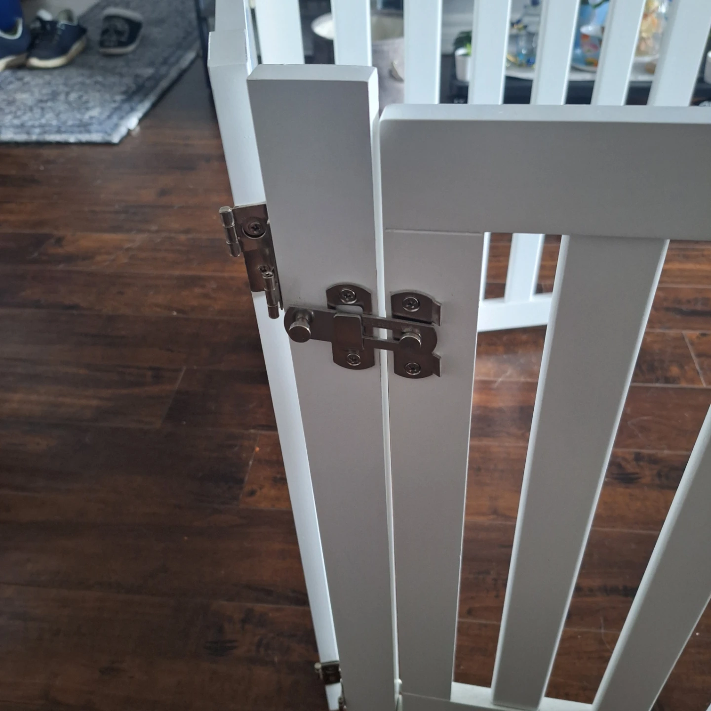 White Wooden Pet Playpen Gate - photo 3