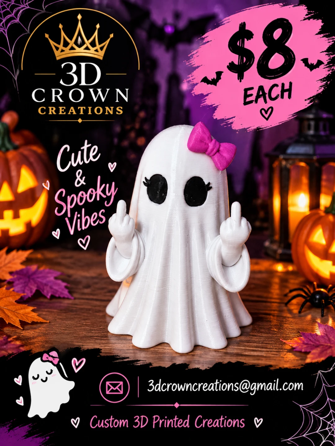 3D Printed Ghost Figurine