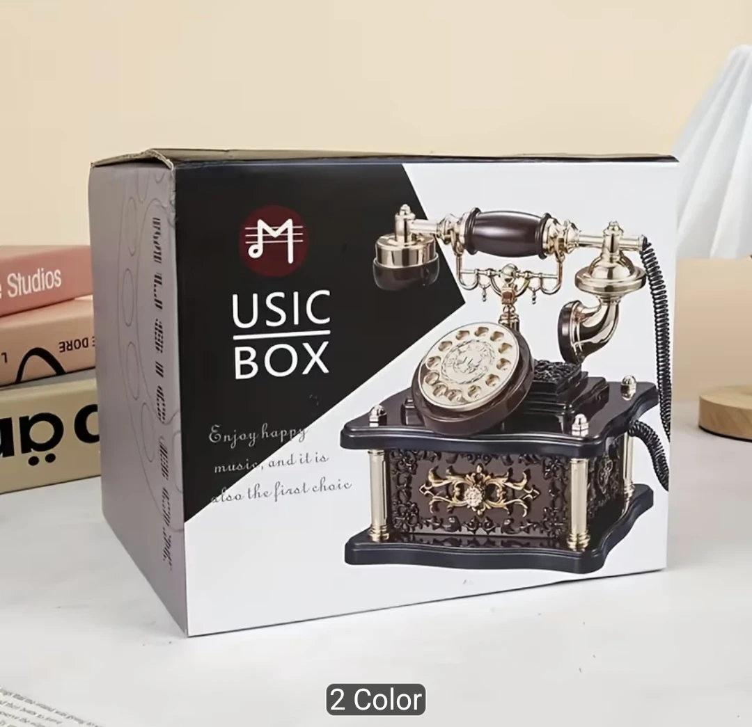 Vintage Style Music Box Telephone - photo 4