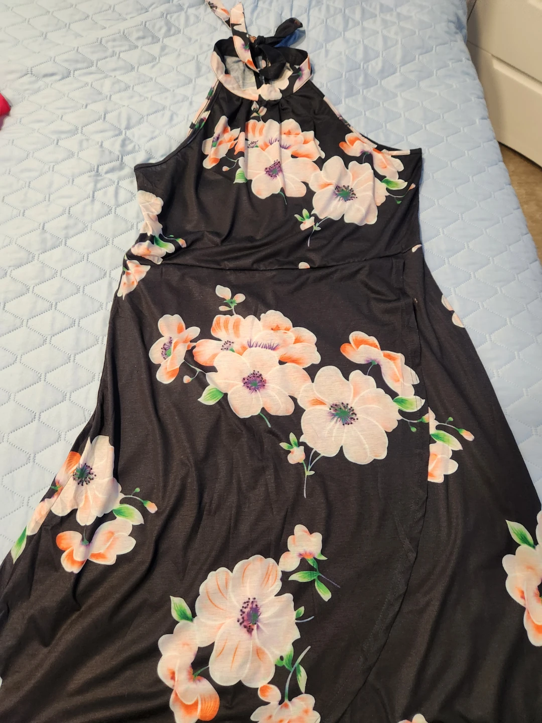 Floral Print Halter Dress - photo 2