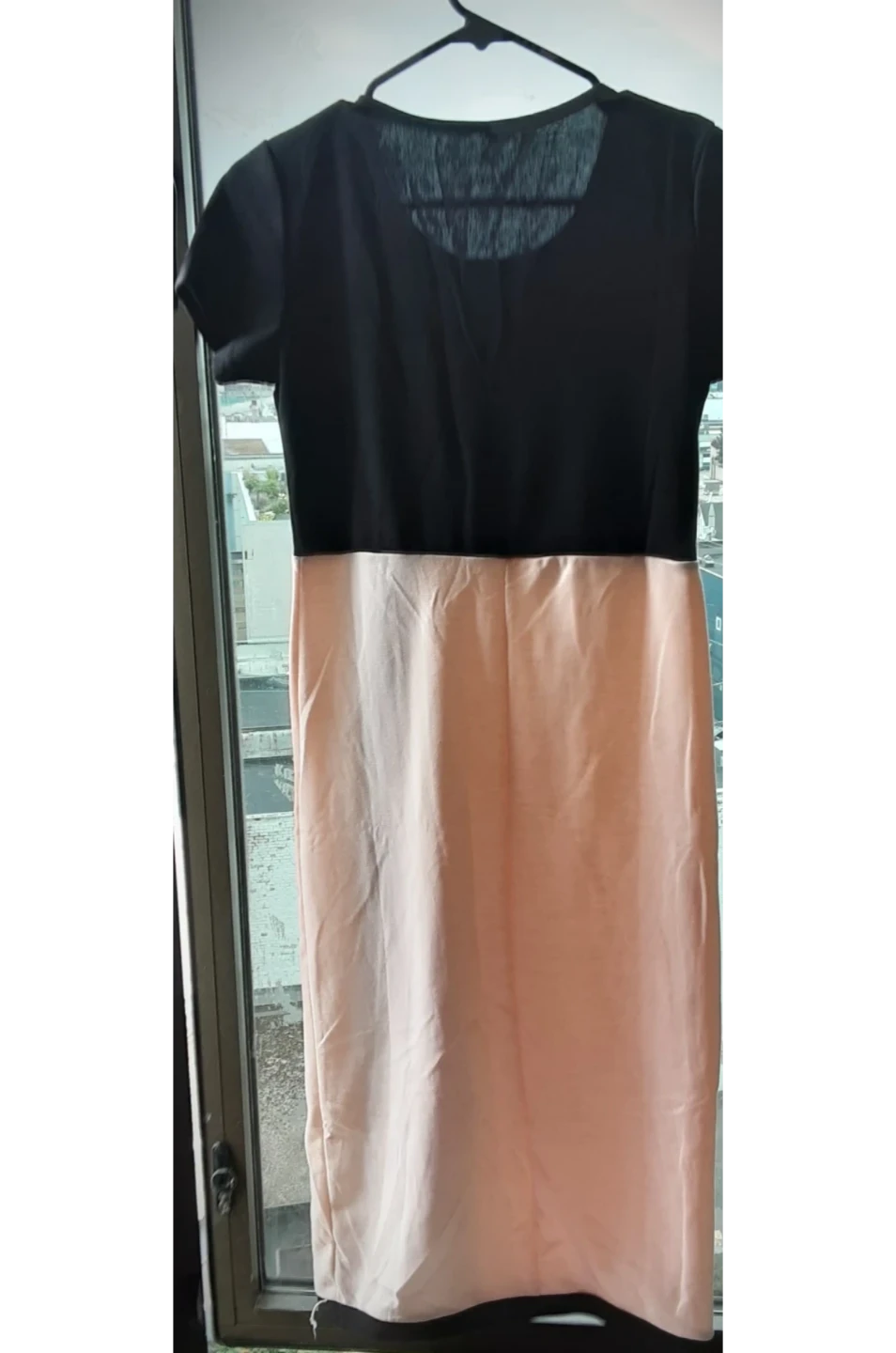 Black and light pink two-tone dress - photo 2