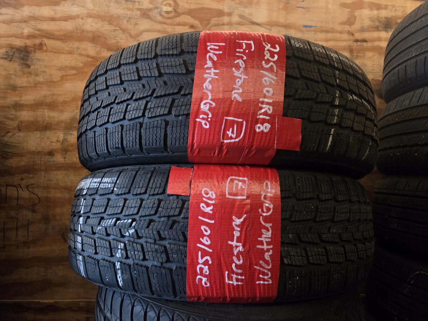 Firestone WeatherGrip Tires 225/60R18