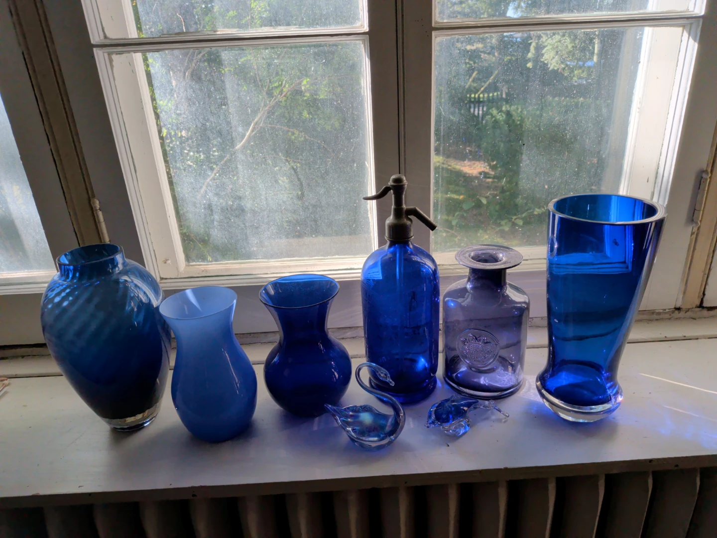 Collection of Assorted Blue Glass Decor - photo 5