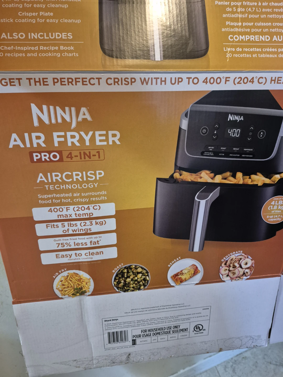 Air fryer ninja 4 in 1 pro