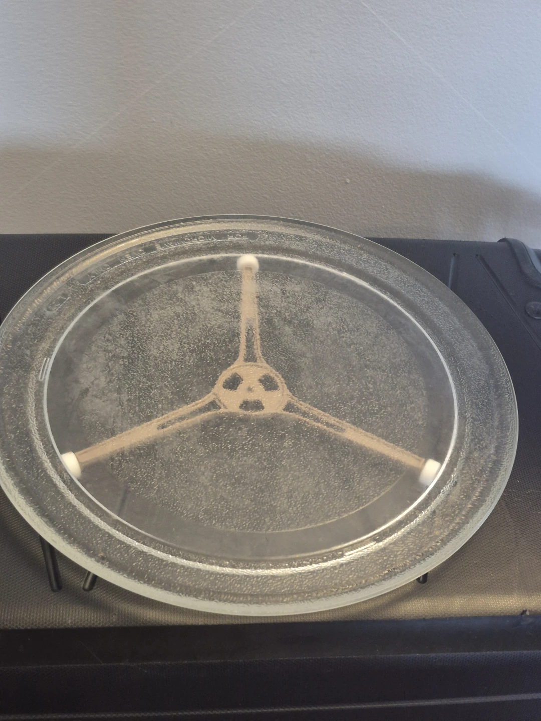 Glass Microwave  Plate with Roller Ring