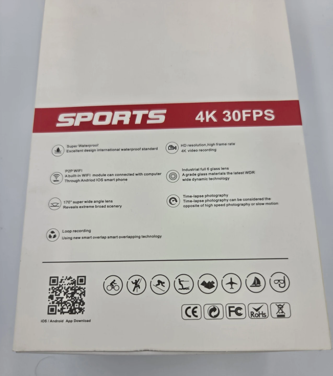 4K 30FPS Sports Action Camera - photo 2