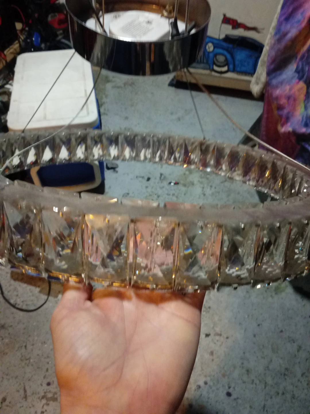 Crystal Ring Chandelier