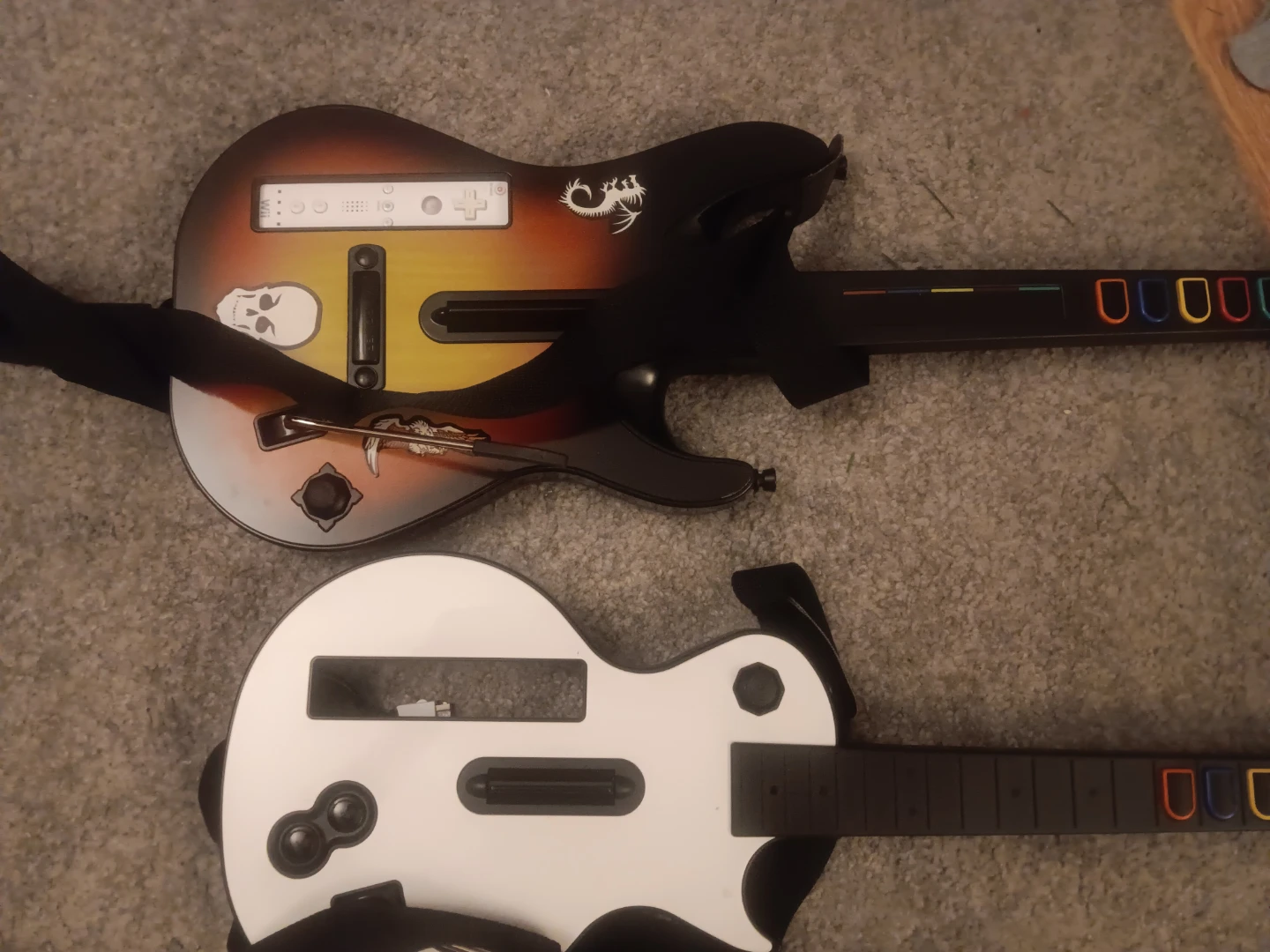 Nintendo Wii Console Bundle with Games and Guitars