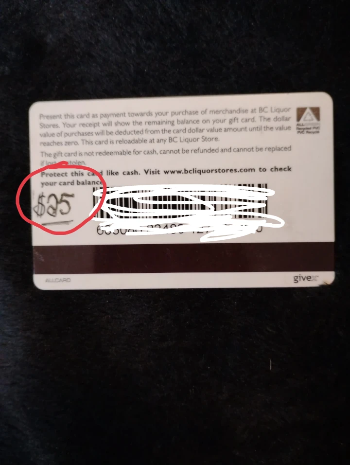 $25 BC Liquorstores Gift Card - photo 2