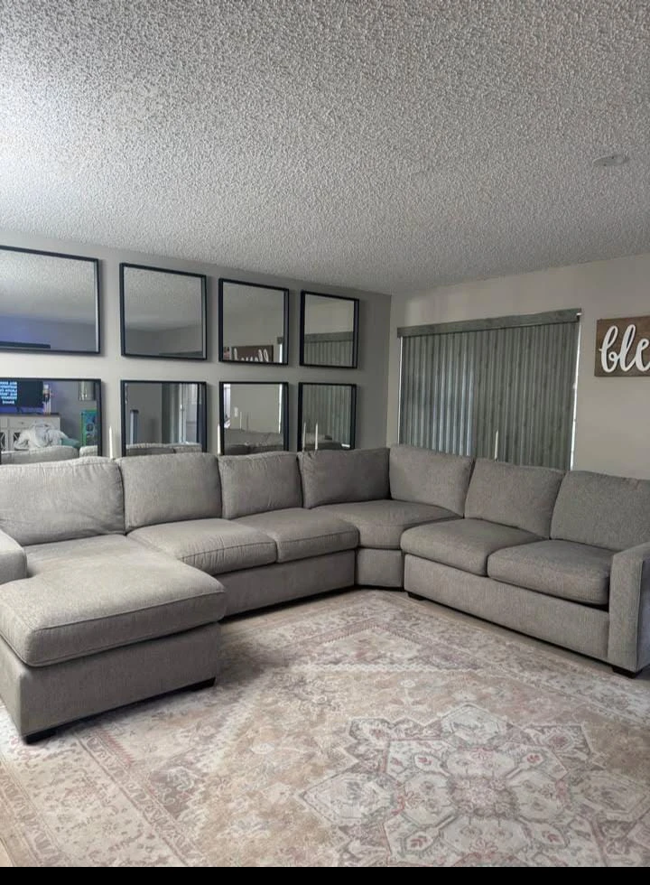 Large Gray Sectional Sofa