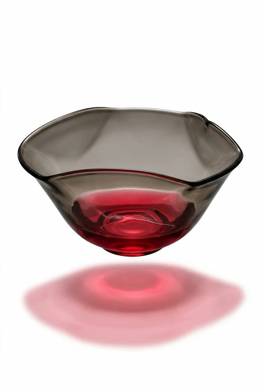 Vintage 1960s Indiana Glass Tri-top Bowl