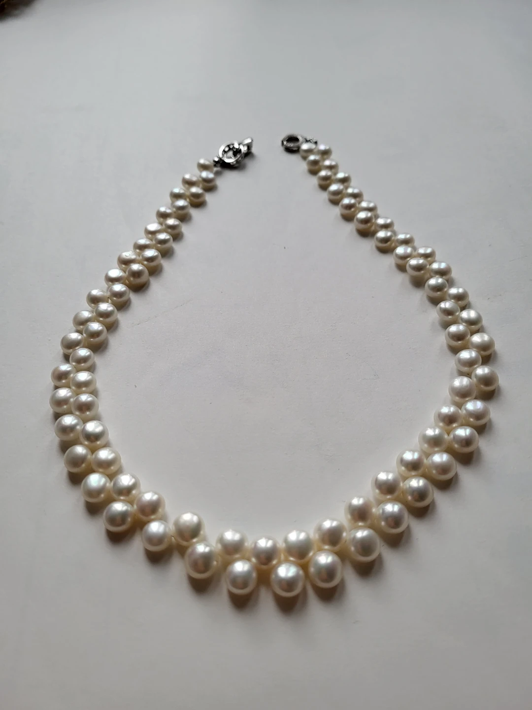 Double Row Pearl Necklace