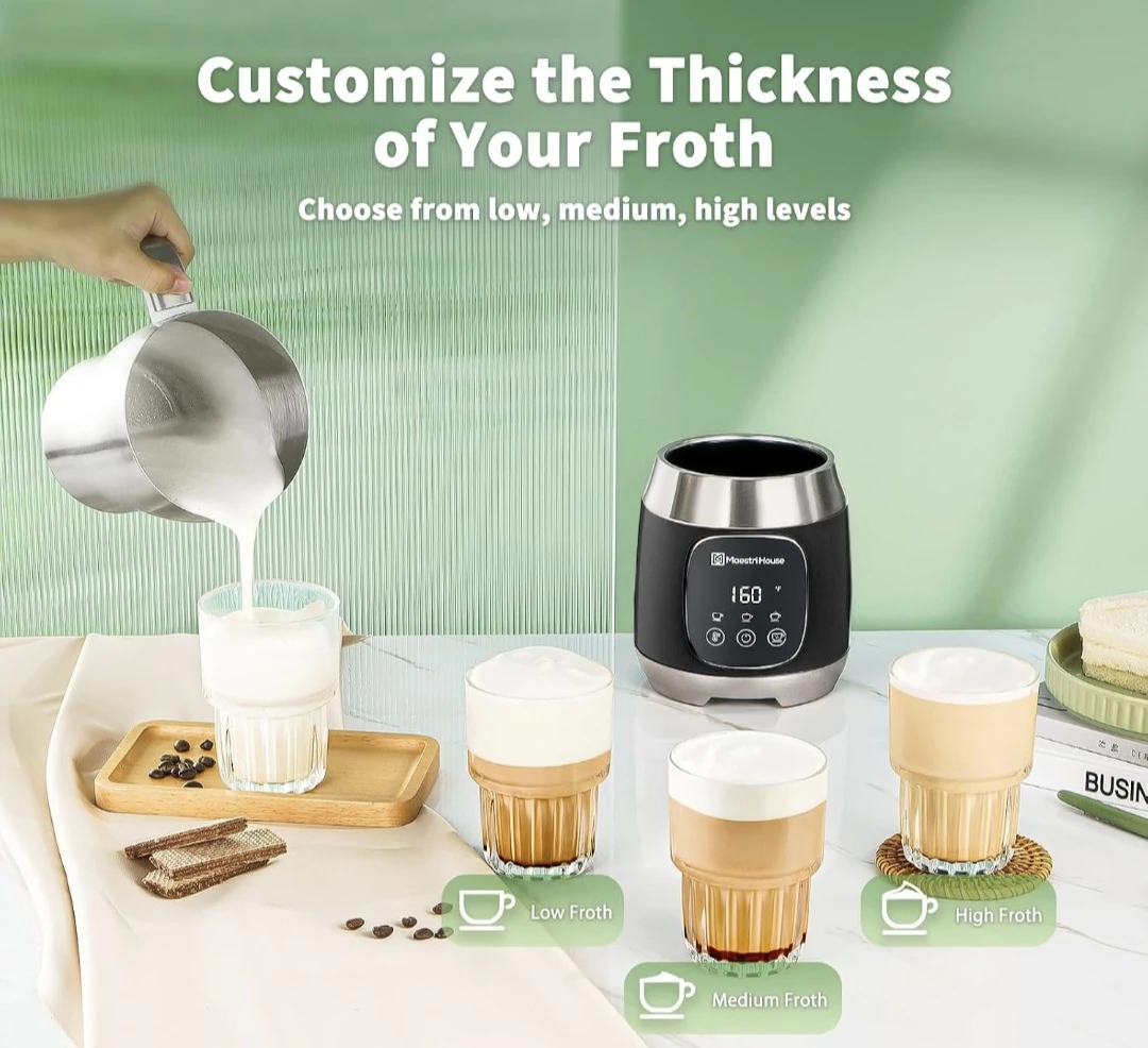 Electric Milk Frother and Steamer - photo 3