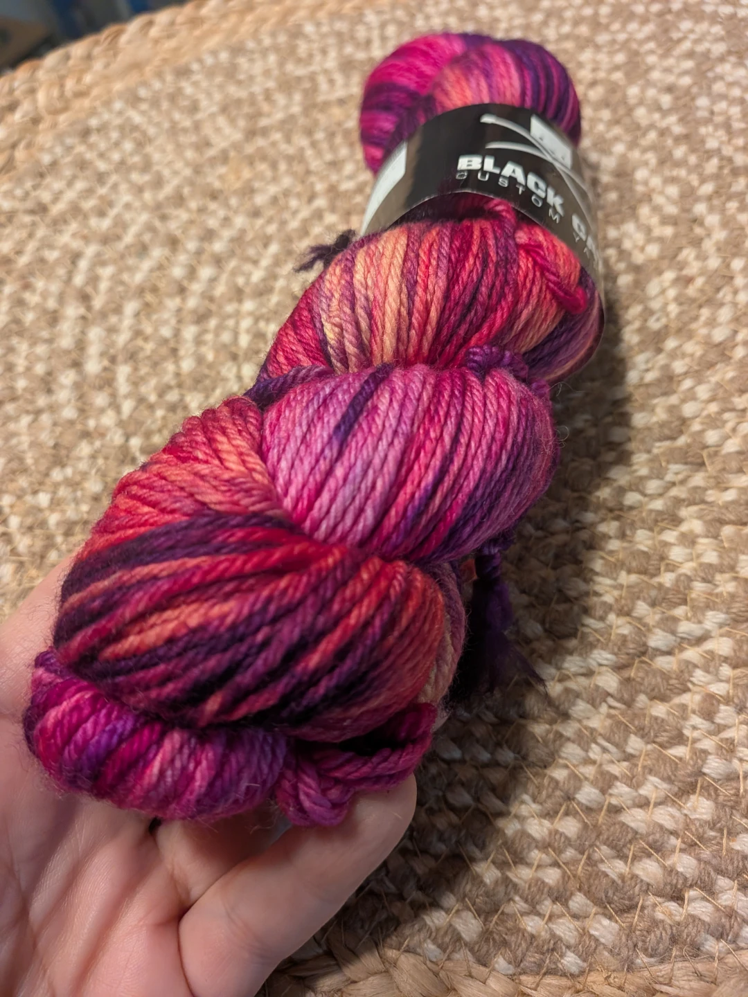 Black Cat Custom Yarn Skein Merino wool - photo 3