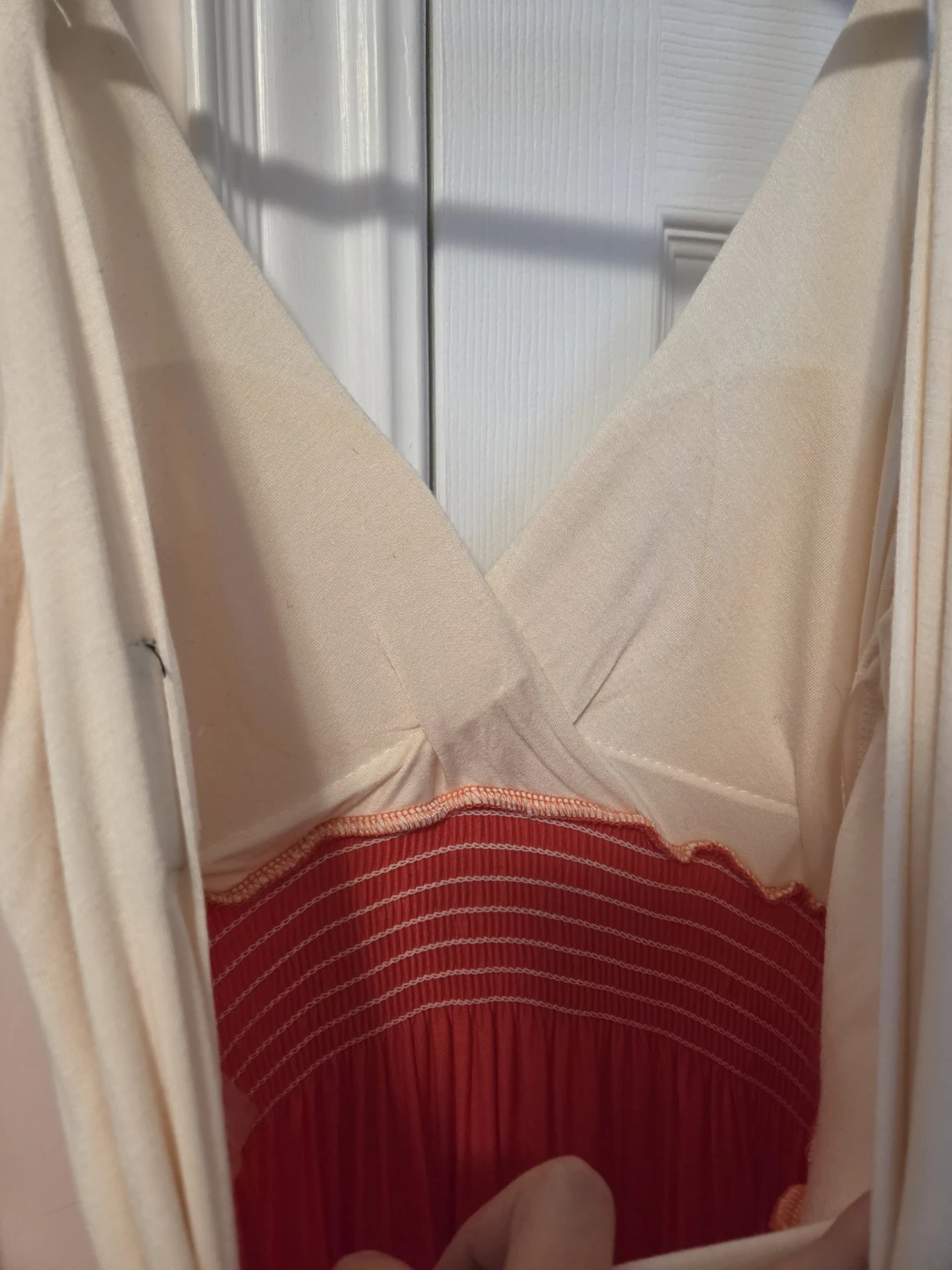 Cream & Orange Maxi Dress - photo 5