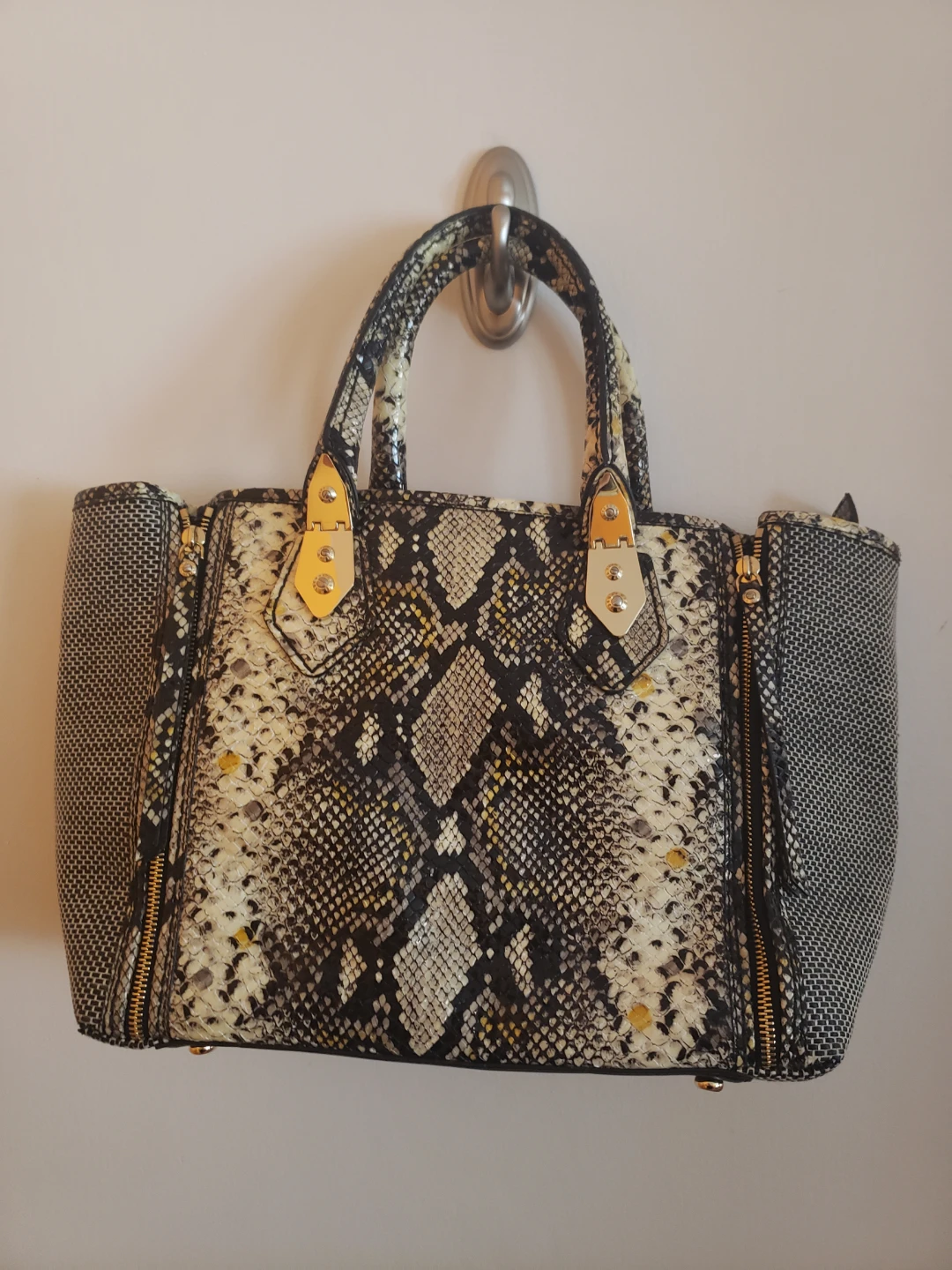 Prada Snakeskin Print Tote Bag - photo 3