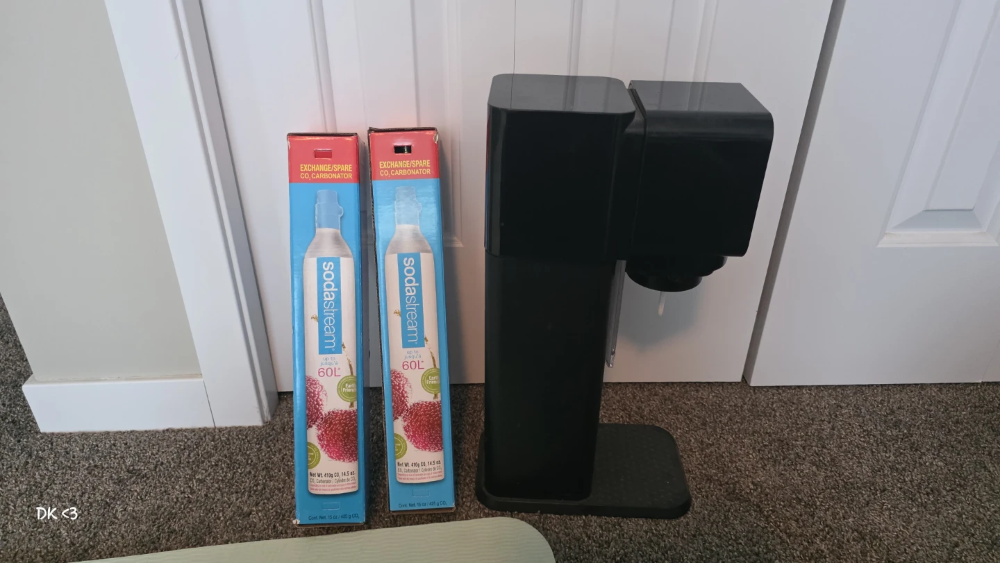 SodaStream Sparkling Water Maker with 2 CO2 Cylinders