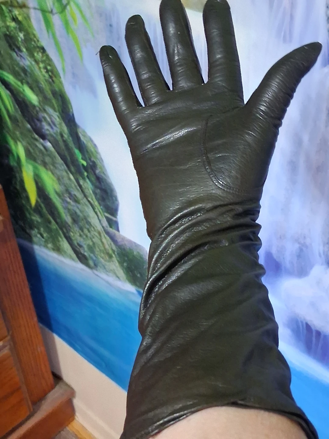 Vintage black Italian leather gloves - photo 3