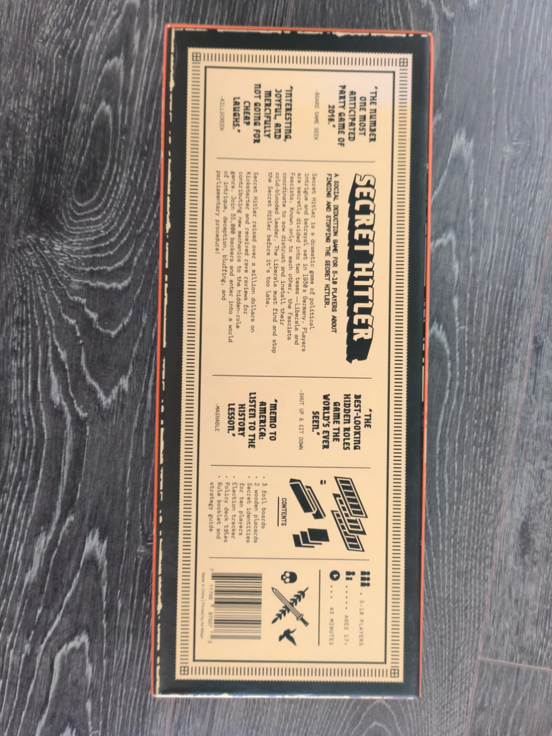 Secret Hitler Board Game – Complete, Great Condition - photo 3
