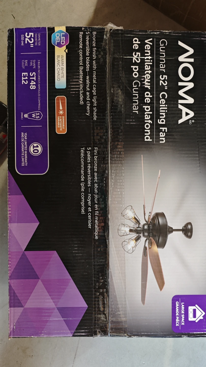 NOMA Gunnar 52" Ceiling Fan - photo 3