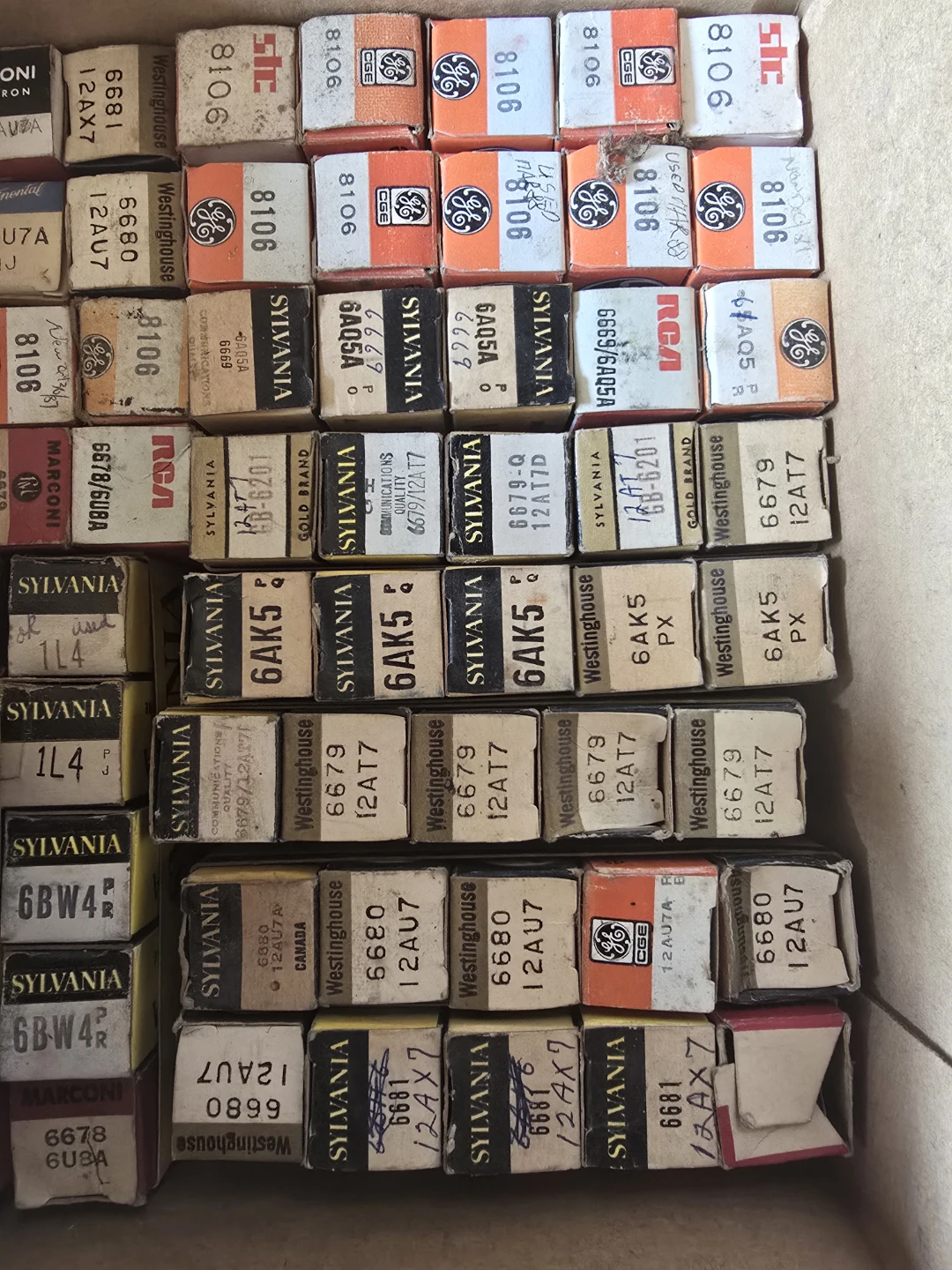 Assorted Vacuum Tubes - RCA, Sylvania, GE, Westinghouse, Marconi - photo 4