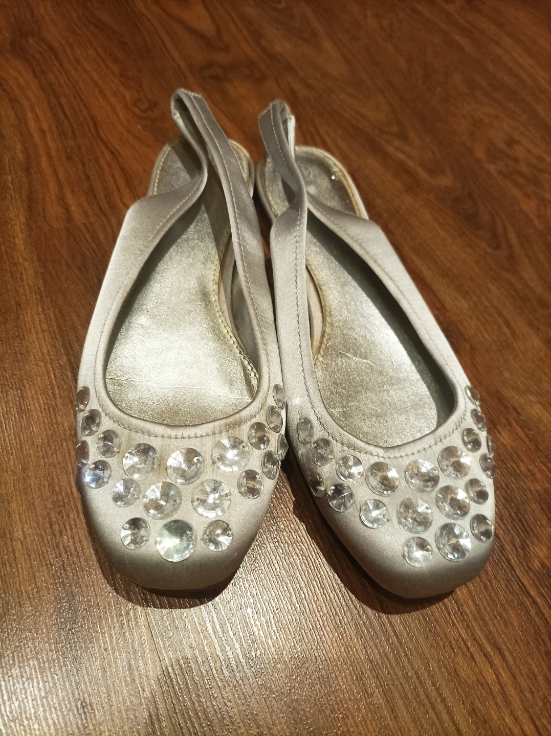 No Boundaries Rhinestone Slingback Flats Size 7.5 - photo 2