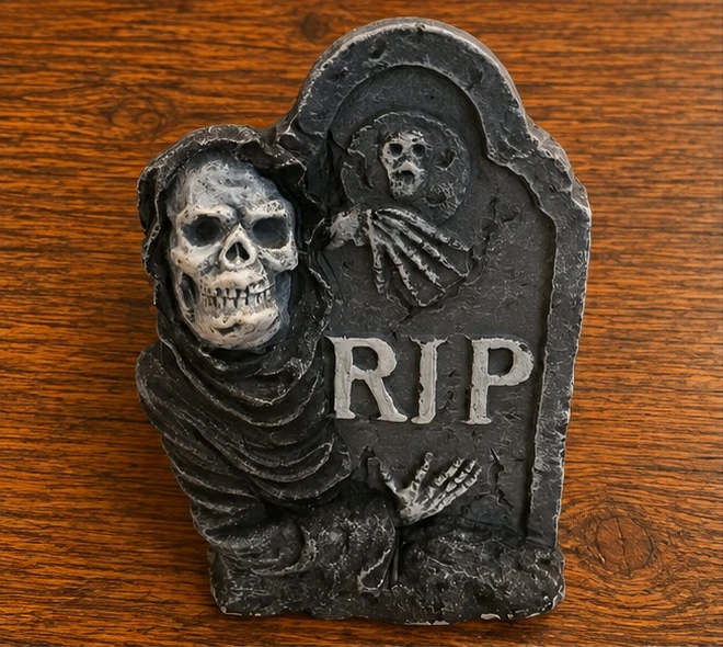 Halloween Decoration - Grim Reaper RIP Tombstone