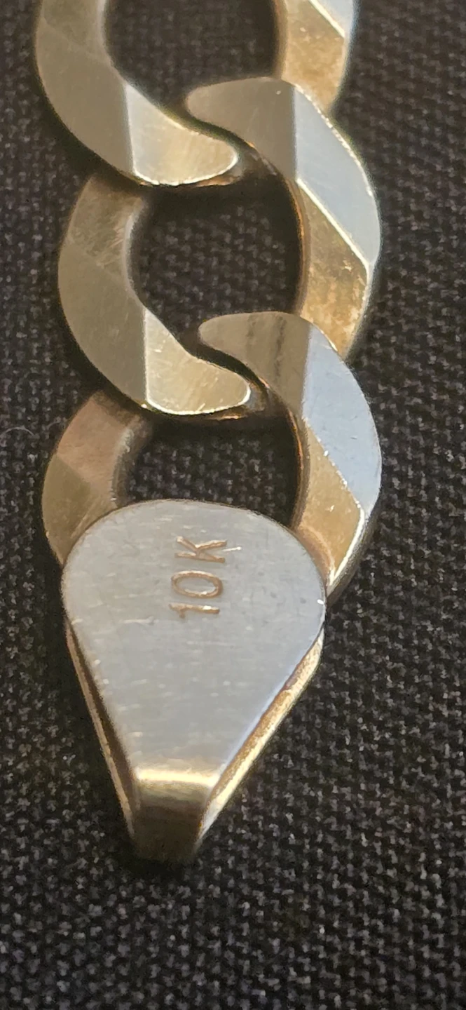 10K Gold Curb Link Bracelet - photo 3