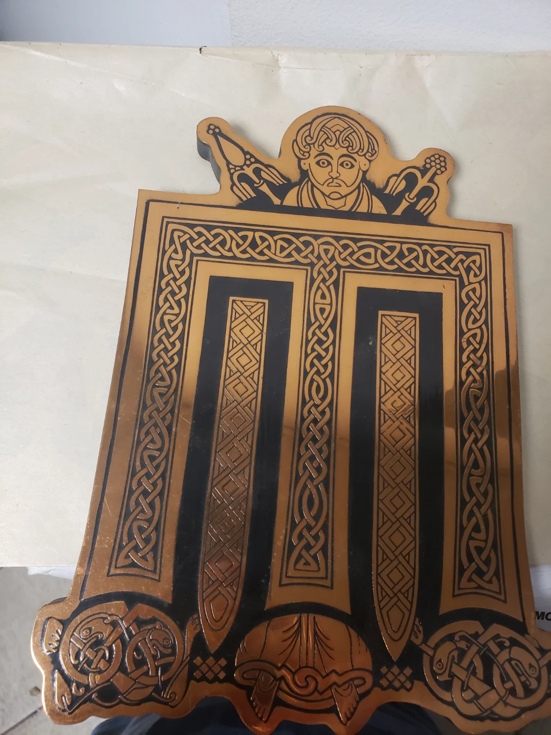 Book of Kells Irish Copper Wall Plaque - photo 5