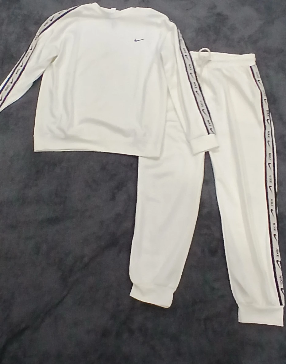 Nike White Tracksuit Set