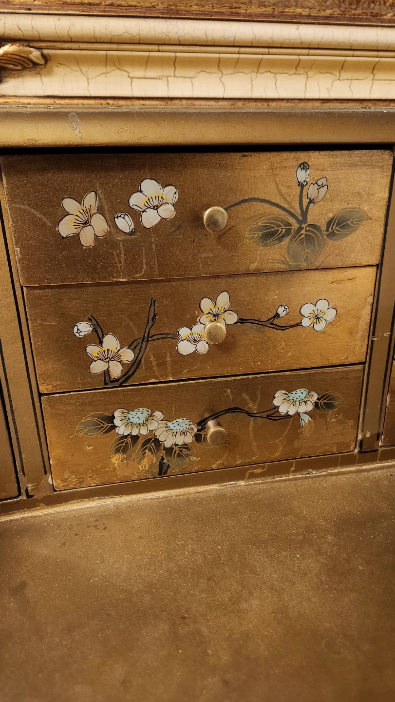 beautiful hand painted vintage desk - photo 5