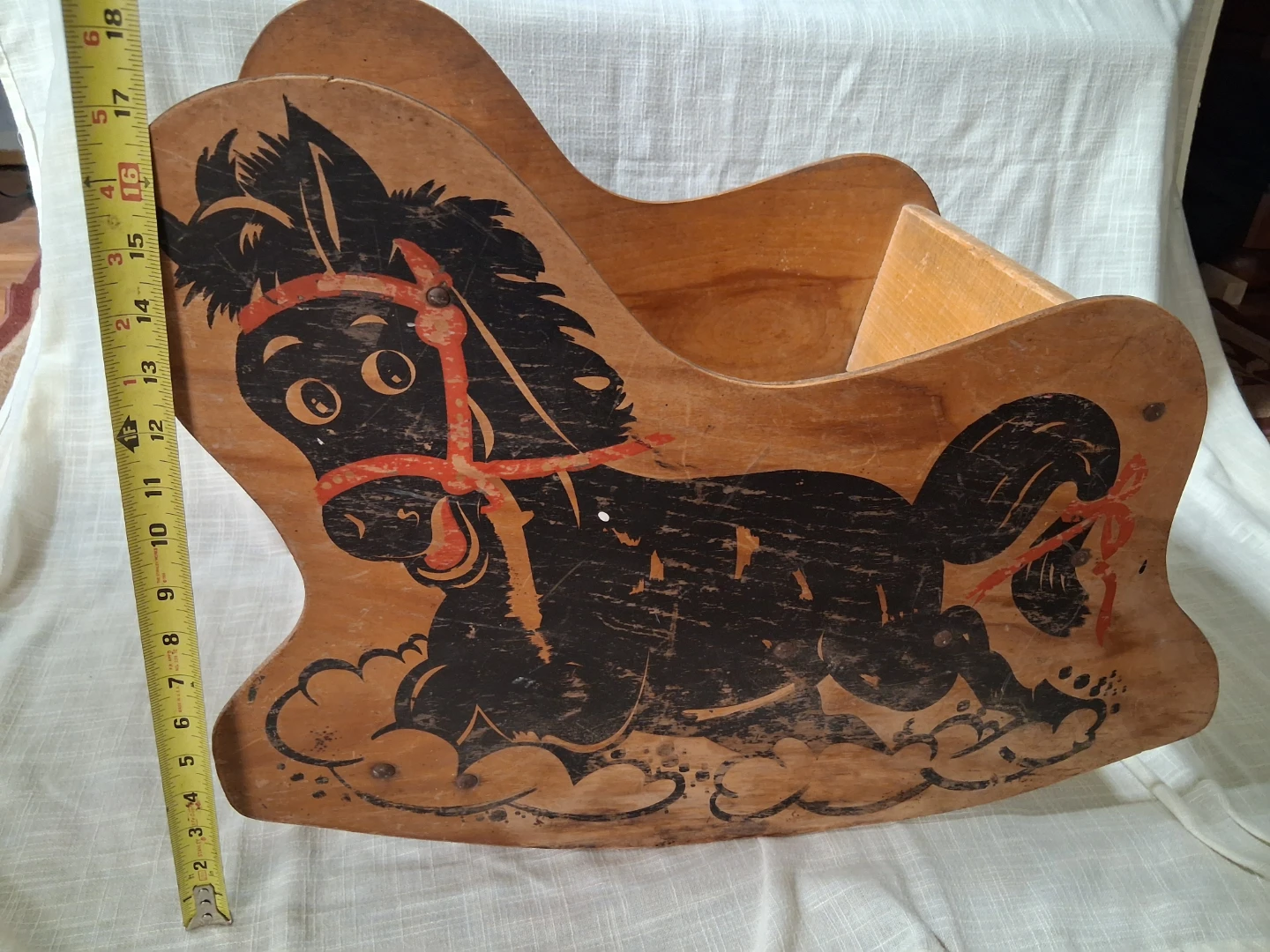 Vintage Wooden Rocking Horse Chair - photo 2