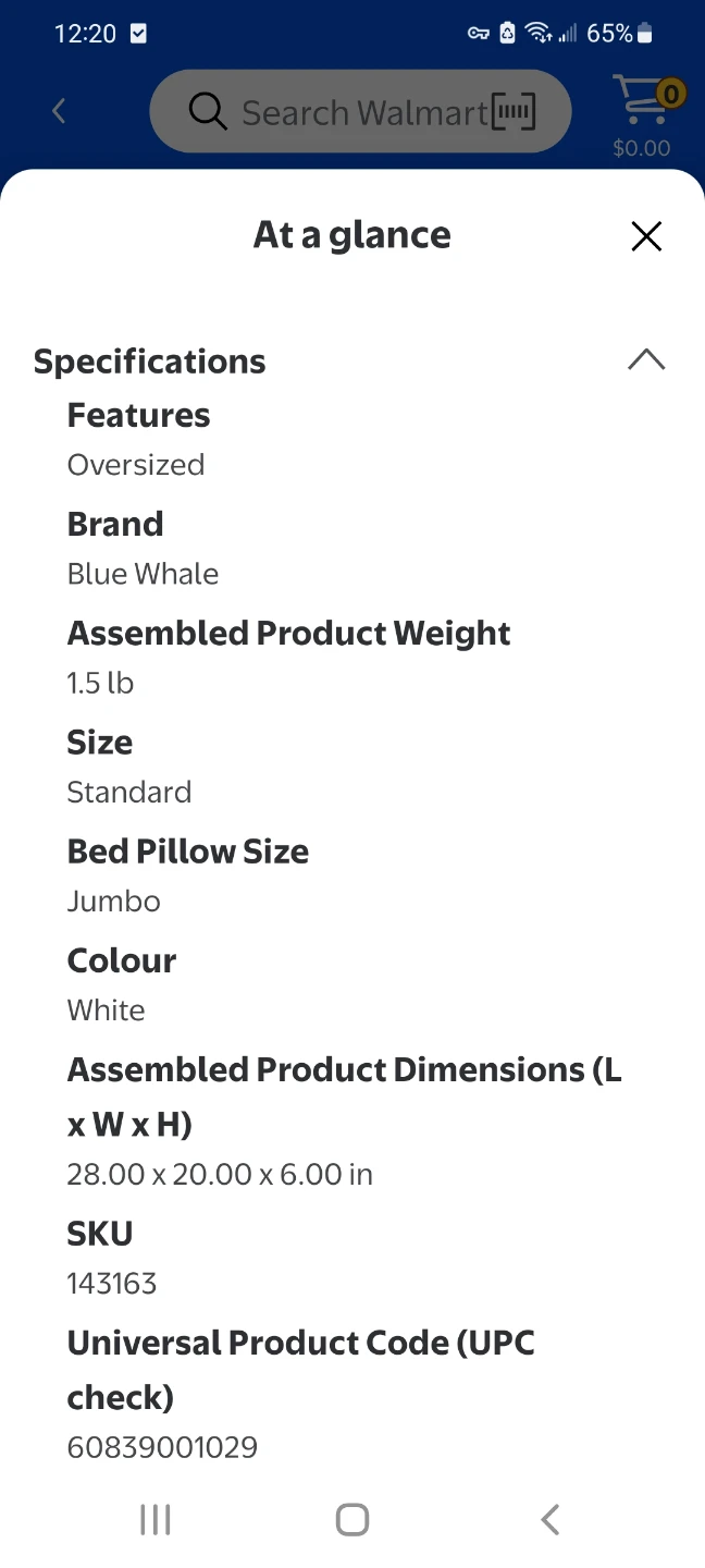 Blue Whale Striped Bed Pillow - Jumbo - photo 2