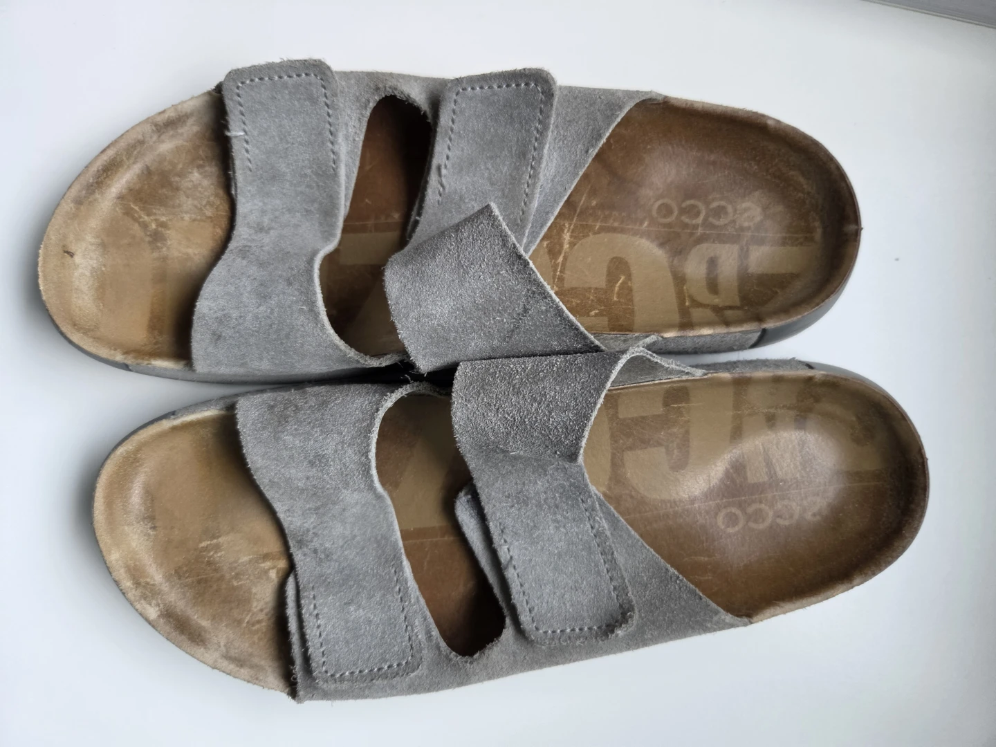 Ecco Grey Suede Sandals size 39